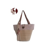 TROPICAL UNIQUE STRAW HANDMADE  BAG ( IT IS NOT PAPER STRAW BAG ) made in Viet Nam